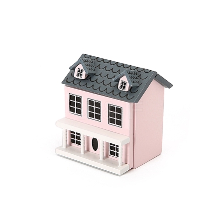 MDF Board Villa House Miniature Ornaments PW-WG1E258-01-1