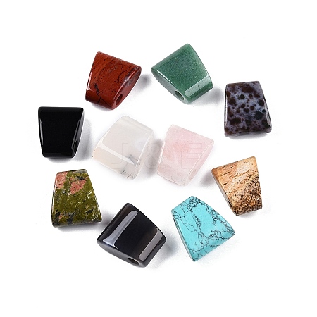 Natural & Synthetic Mixed Stone European Beads G-N344-29-1