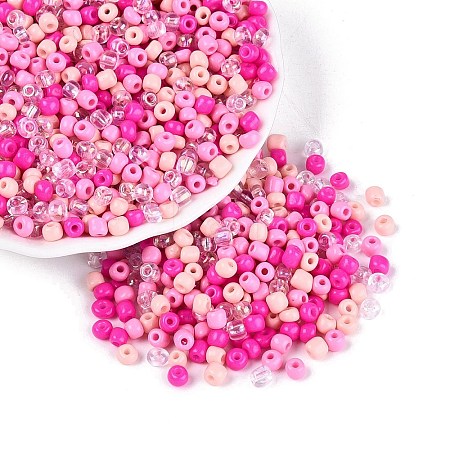 Opaque & Transparent Glass Seed Beads SEED-Q041-06A-1