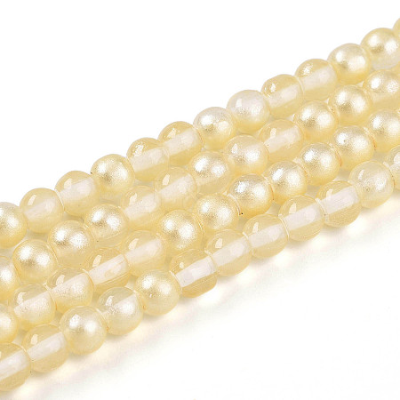 Baking Paint Transparent Glass Beads X1-DGLA-N011-4mm-02-1