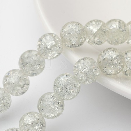 Crackle Glass Beads Strands X-CCG-Q001-10mm-01-1