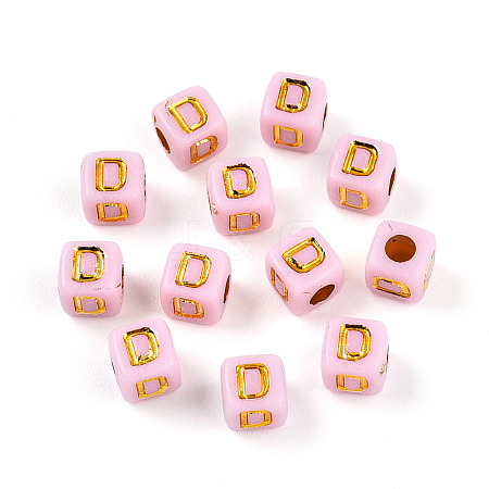 Plating Acrylic Beads OACR-N140-01D-D-1