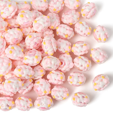 Opaque Acrylic Beads SACR-YW0002-78A-02-1