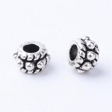 Tibetan Style Alloy Spacer Beads TIBE-Q063-27AS-RS-1