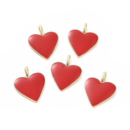 Brass Enamel Pendants LS-KK-P204-14G-B-1