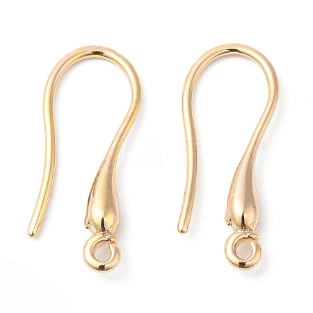 Brass Earring Hooks KK-P234-18G-1