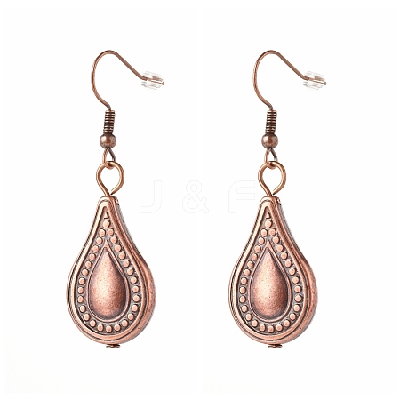 Teardrop Big Dangle Earrings for Girl Women EJEW-JE04634-03-1