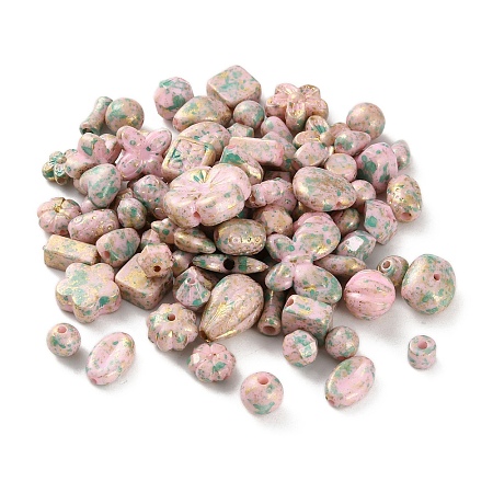 Opaque Acrylic Beads OACR-M015-15C-1