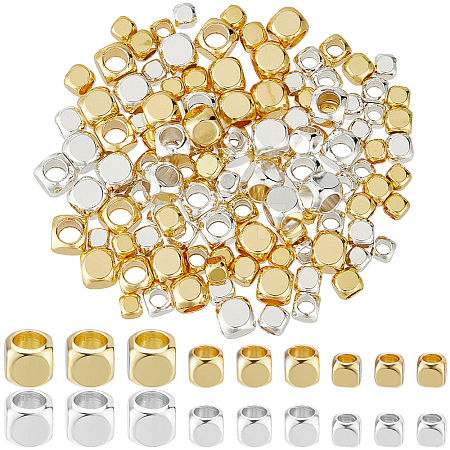 120Pcs 6 Style Brass Beads KK-CN0002-73-1
