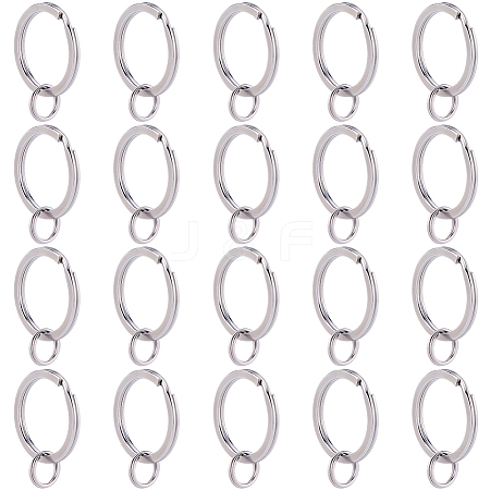316 Surgical Stainless Steel Split Key Rings STAS-BBC0008-20-1