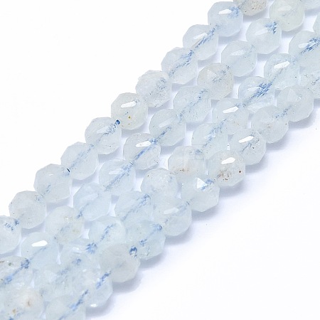 Natural Aquamarine Beads Strands G-F715-001A-1