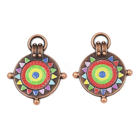 Tibetan Style Alloy Pendants AL-CBA606A-01-1