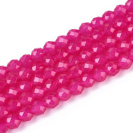 Imitation Jade Glass Beads Strands GLAA-T028-4mm-11I-1