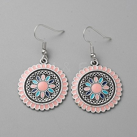 Alloy Enamel Dangle Earring for Women EJEW-TAC0017-14AS-03-1