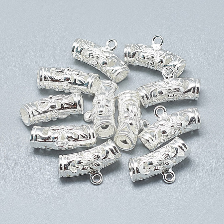 925 Sterling Silver Tube Bails STER-T002-54S-1