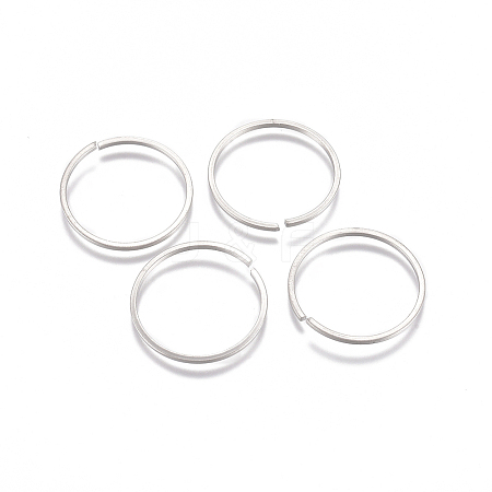 Tarnish Resistant 304 Stainless Steel Saw Cut Open Jump Rings X-STAS-G225-13P-01-1