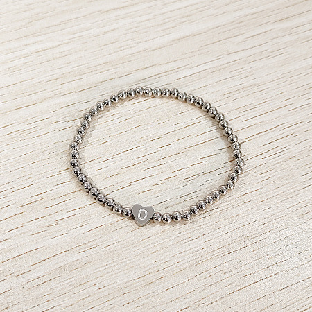 304 Stainless Steel Beads Stretch Bracelets for Women FS-WGC4F34-15-1