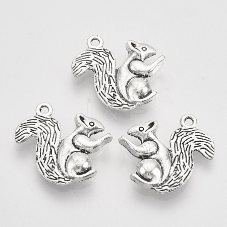 Tibetan Style Alloy Pendants TIBEP-T009-01AS-RS-1