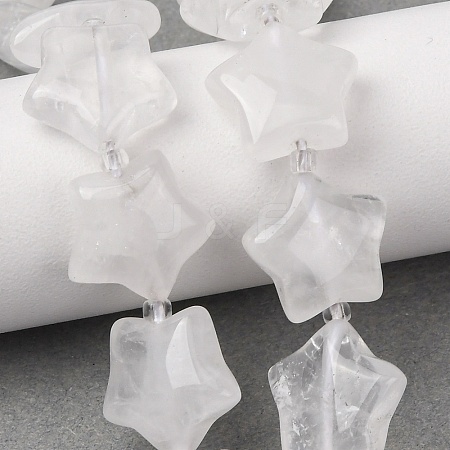 Natural Quartz Crystal Beads Strands G-K359-E21-1