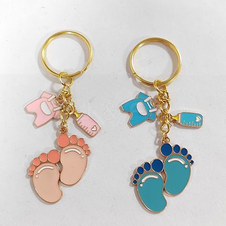 Footprint Alloy Enamel Keychain KEYC-AL0004-1