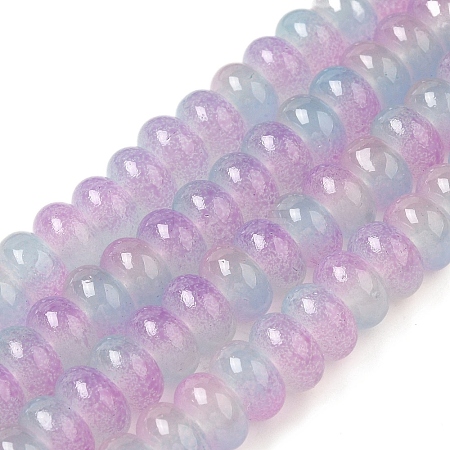 Baking Paint Glass Beads Strands DGLA-C003-01A-1