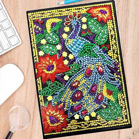 DIY Mandala Pattern Diamond Painting Notebook Kits MAND-PW0001-61Y-1