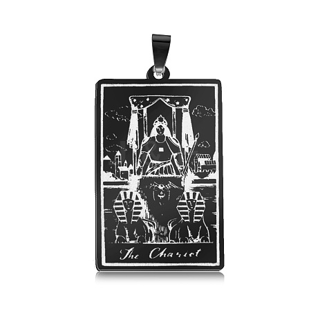 201 Stainless Steel Pendants STAS-S105-LA461-5-1