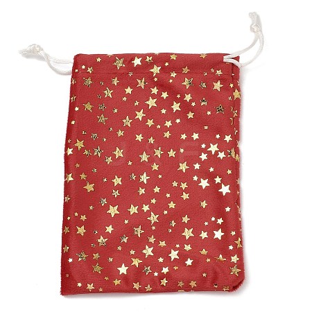 Gold Stamping Christmas Velvet Storage Bags ABAG-Q053-01A-03A-1