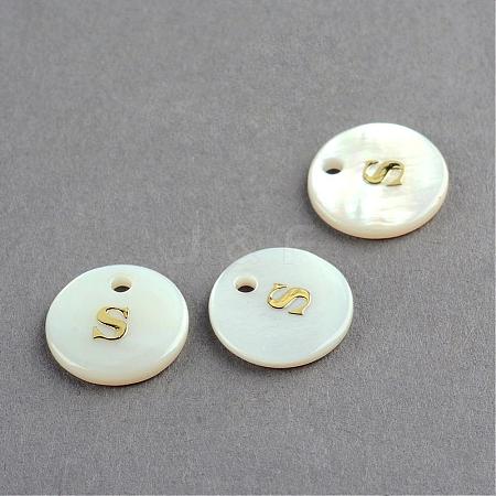 Freshwater Shell Pendants SSHEL-S249-S-1