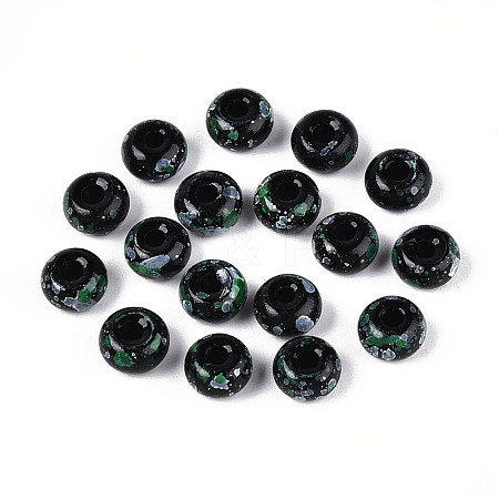 3/0 Baking Paint Glass Beads GLAA-G118-02H-1