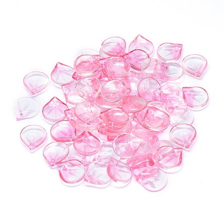 Transparent Glass Charms GLAA-H016-05E-10-1