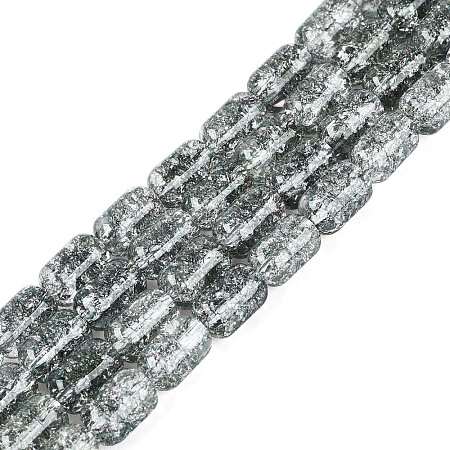 Transparent Crackle Glass Beads Strands GLAA-NH0001-04-A11-1