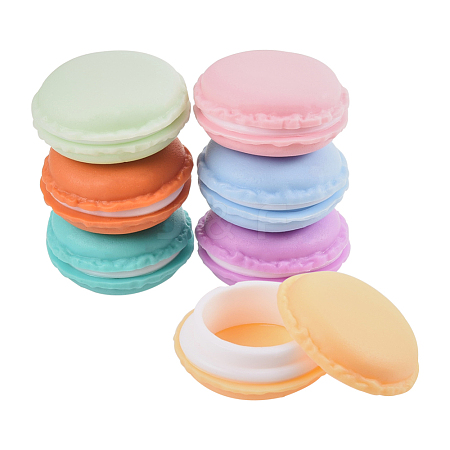 Portable Candy Color Mini Cute Macarons Jewelry Ring/Necklace Carrying Case CON-WH0038-A-M-1