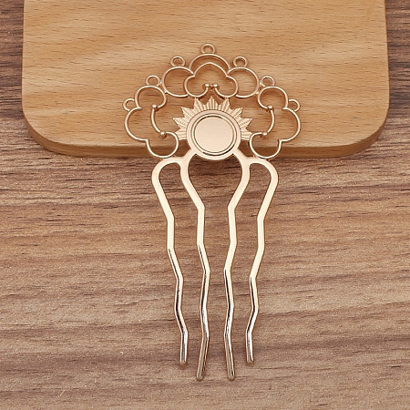 Alloy Hair Comb Findings PW-WG3438E-03-1