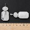 Natural Quartz Crystal Human Body Shaped Pendants G-P552-03P-09-3