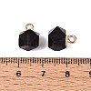 Natural Obsidian Pendants G-N359-18G-01-3