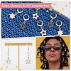 Alloy Enamel Star Pendant Locking Stitch Markers HJEW-AB00115-5