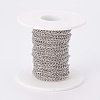 Tarnish Resistant 304 Stainless Steel Curb Chains CHS-F003-17P-A-2