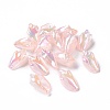 UV Plating Rainbow Iridescent Acrylic Beads OACR-E007-04E-1