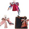 CHGCRAFT 3Pcs 3 Colors PU Imitation Leather Tassel Keychain KEYC-CA0001-30-1