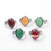 Natural Agate Rings G-S242-06-B-2