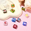 9Pcs 9 Colors Handmade Lampwork Beads LAMP-CJ0002-05-5