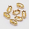 Horse Eye Brass Sew on Prong Settings KK-N0084-A03-5x10G-4