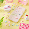 30Pcs Opaque Resin Decoden Cabochons RESI-TADJ0001-13B-6