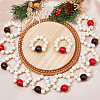 Wooden Beaded Napkin Rings AJEW-FH00004-5