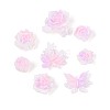 Luminous Flower Resin Cabochons CRES-T025-10C-4