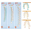 Alloy Enamel Pendant Knitting Row Counter Chains HJEW-AB00377-1