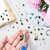 24Pcs 12 Styles Natural Gemstone Birthstone Pendants PALLOY-SW00109-5