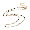Stainless Steel Enamel Cable Chains Necklaces NJEW-JN02731-1