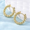 Brass Huggie Hoop Earrings X-EJEW-L231-31G-1